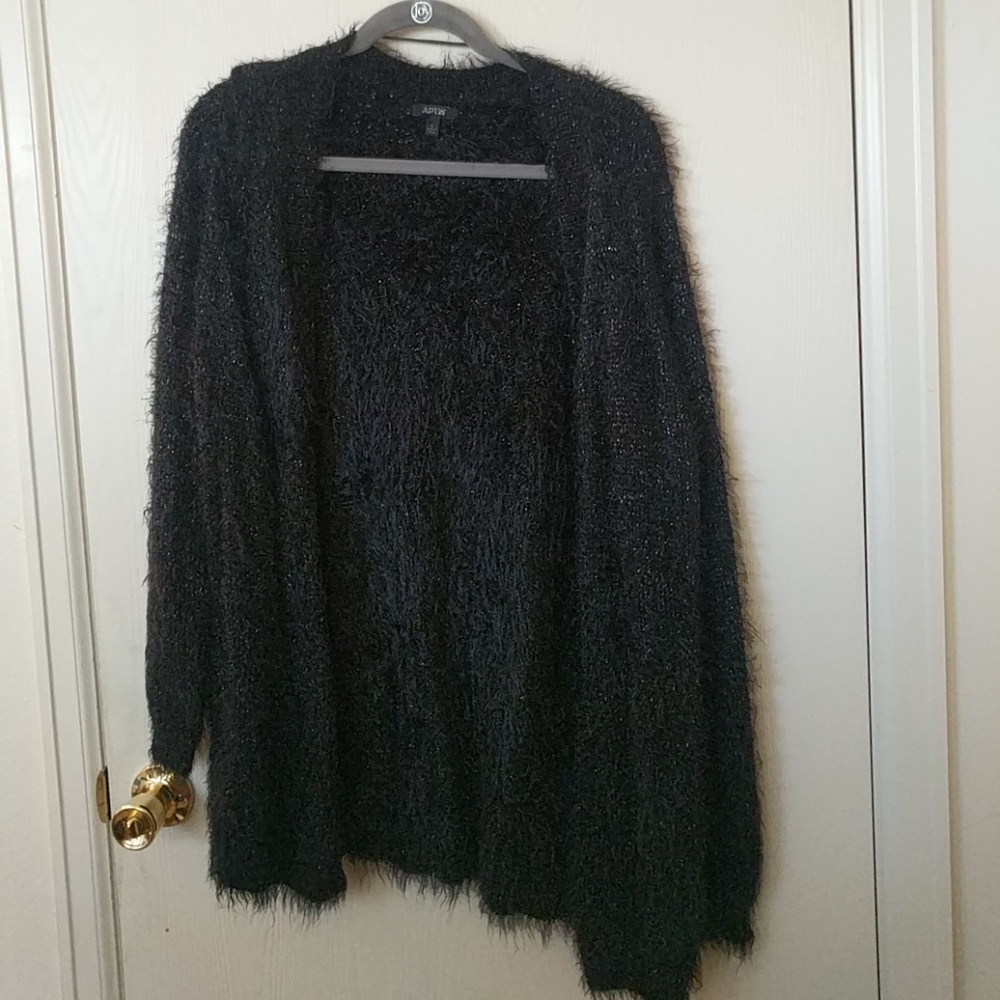 Black with a sliver flecks sweater